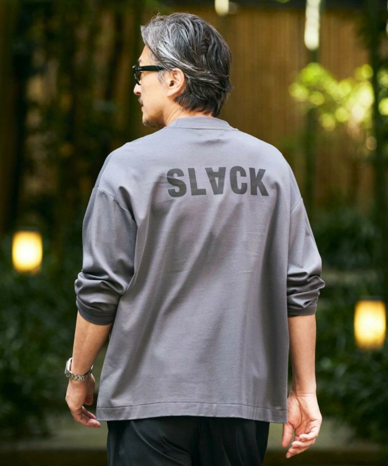ドレスロングスリーブTシャツ【SLACK】
