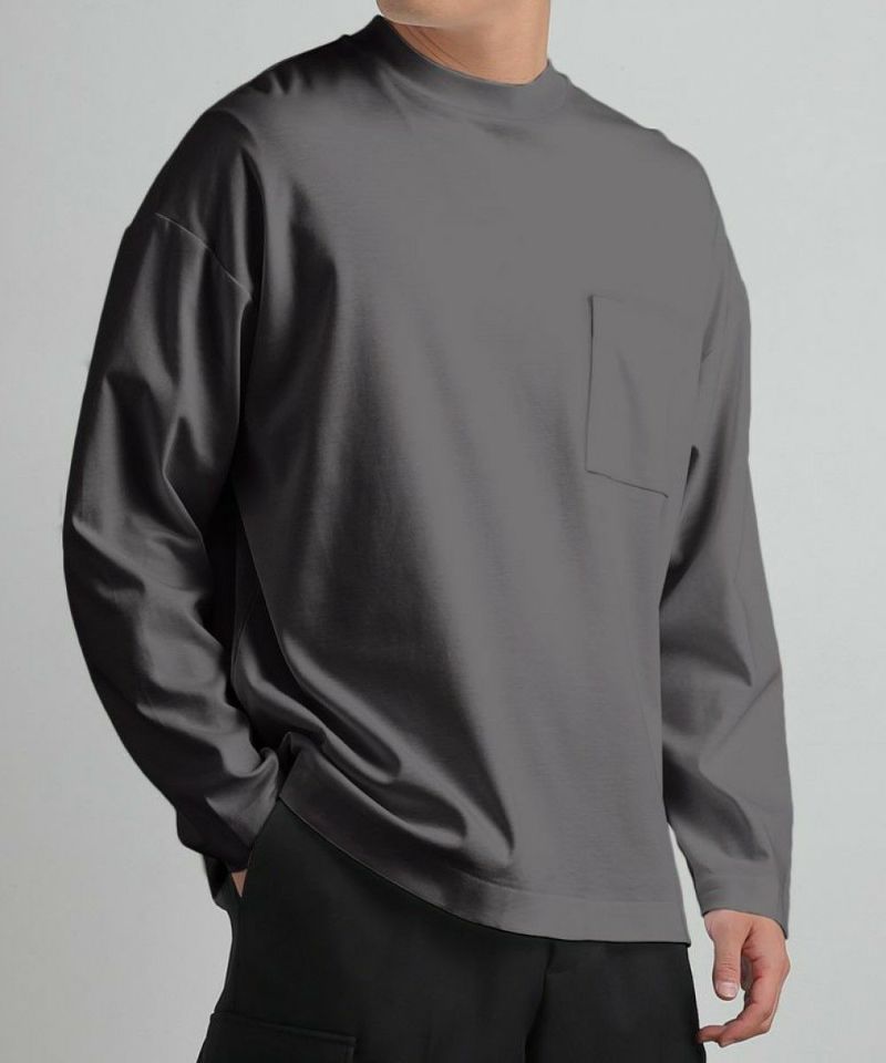 ドレスロングスリーブTシャツ【SLACK】