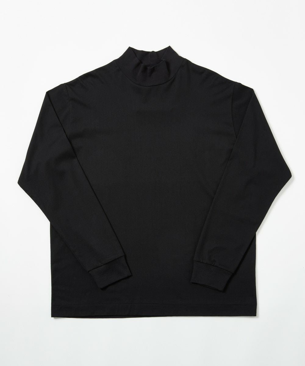スムース天竺 ハイネック L/S Tシャツ【FLAT】