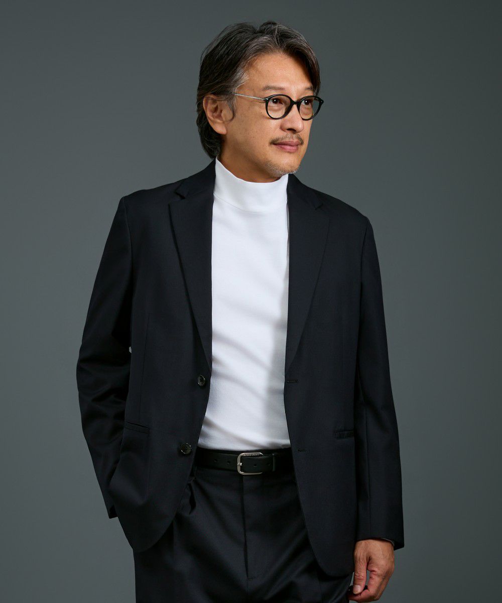 スムース天竺 ハイネック L/S Tシャツ【FLAT】