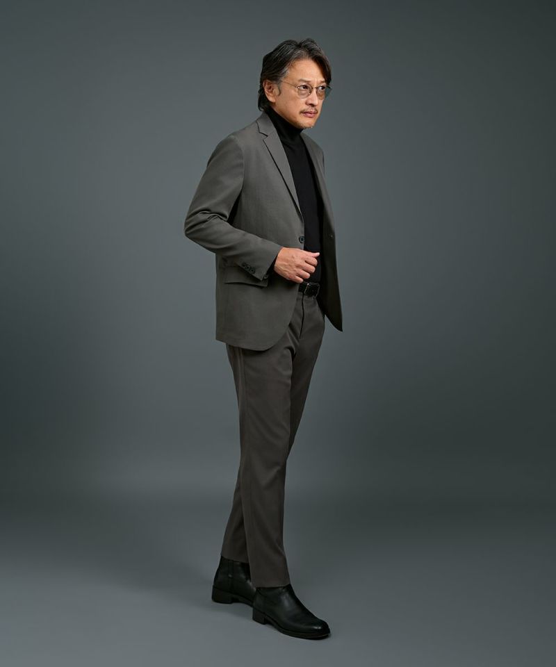 スムース天竺 ハイネック L/S Tシャツ【FLAT】