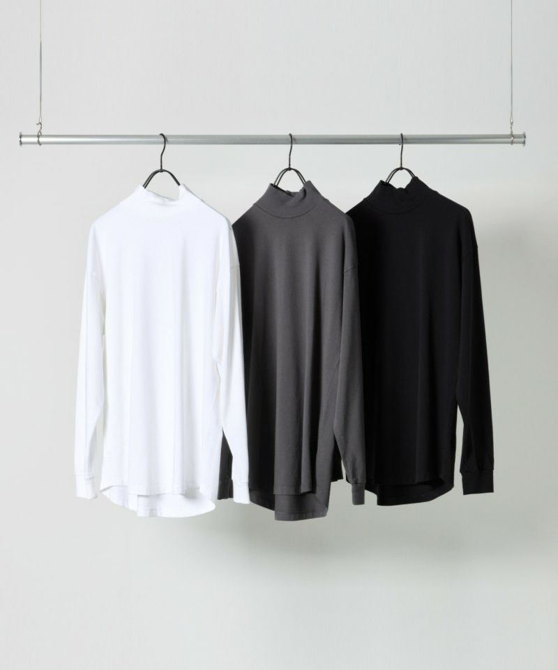 スムース天竺 ハイネック L/S Tシャツ【PLAY】