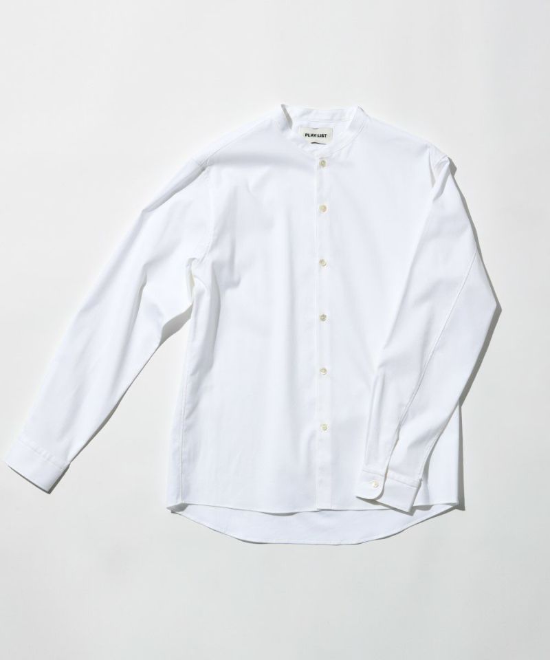 ノーカラー オックスフォードシャツ【FLAT】