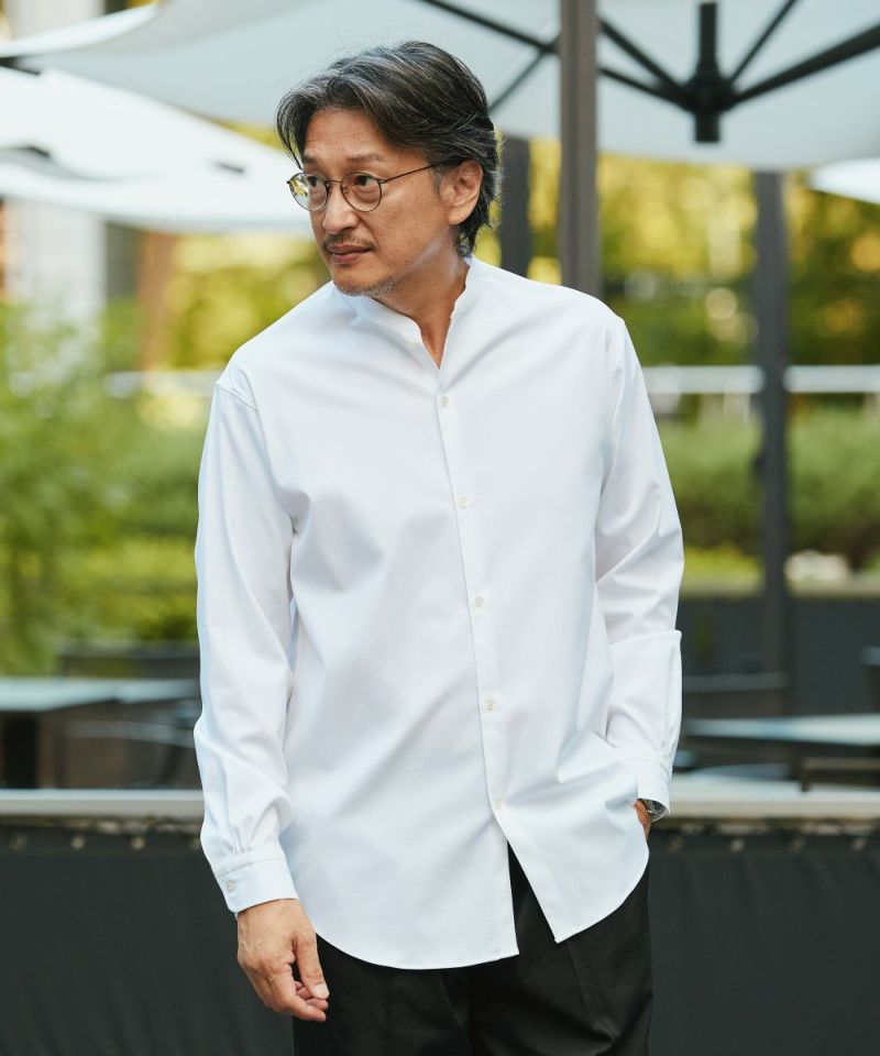 ノーカラー オックスフォードシャツ【PLAY】