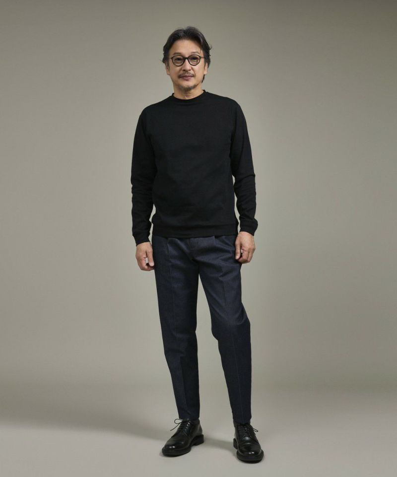 クリアコットン・リブロングスリーブTシャツ【FLAT】