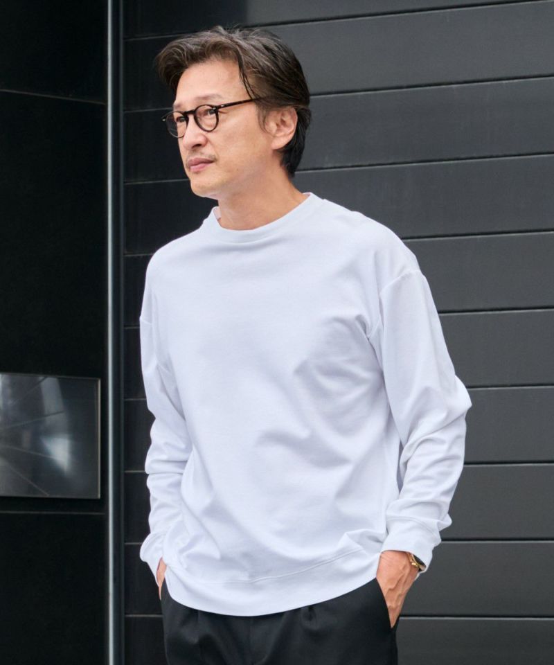 クリアコットン・リブロングスリーブTシャツ【PLAY】