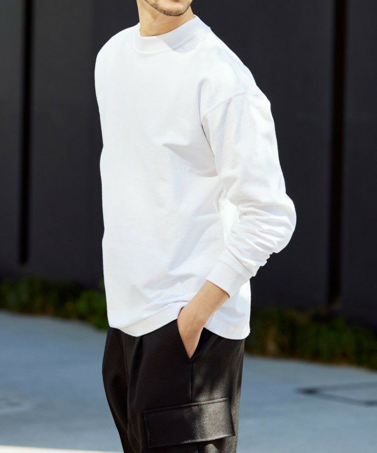 モックネックアウターTシャツ【PLAY】