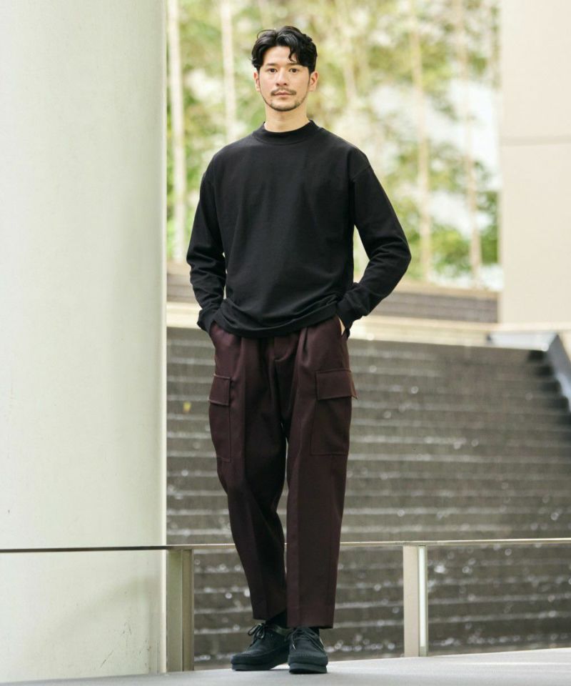 モックネックアウターTシャツ【PLAY】