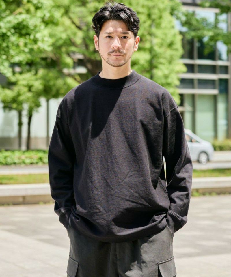 モックネックアウターTシャツ【SLACK】