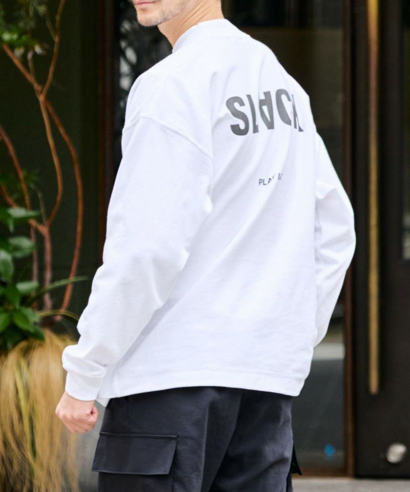 モックネックアウターTシャツ【SLACK】