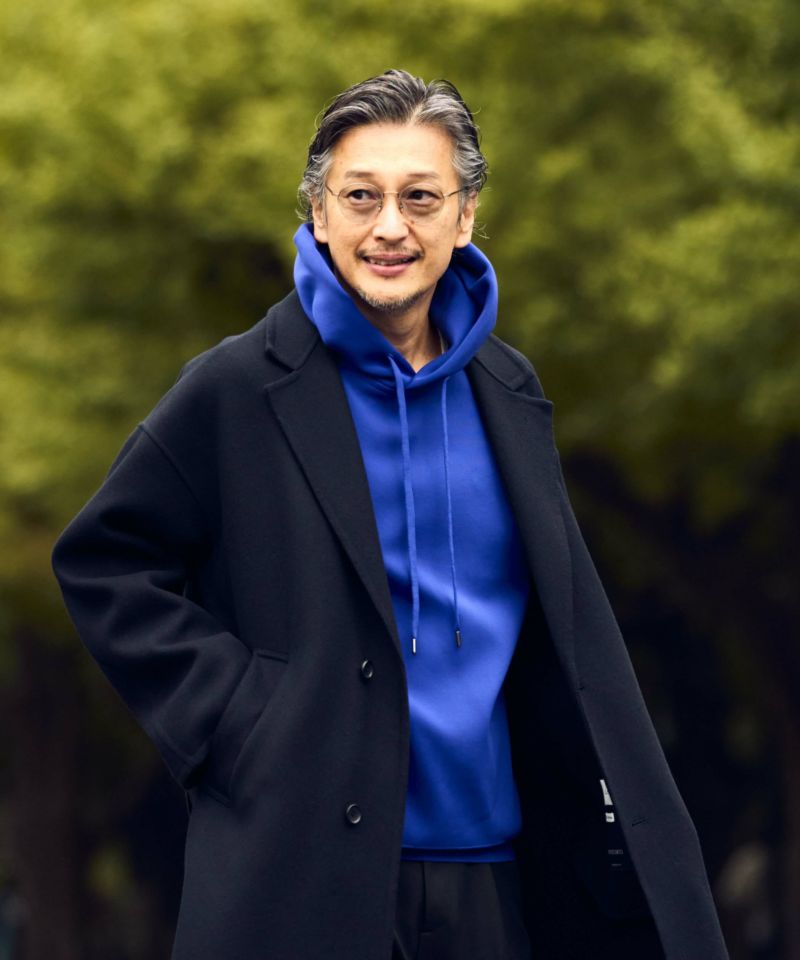 クリエイティブ・ニットパーカー【SLACK】