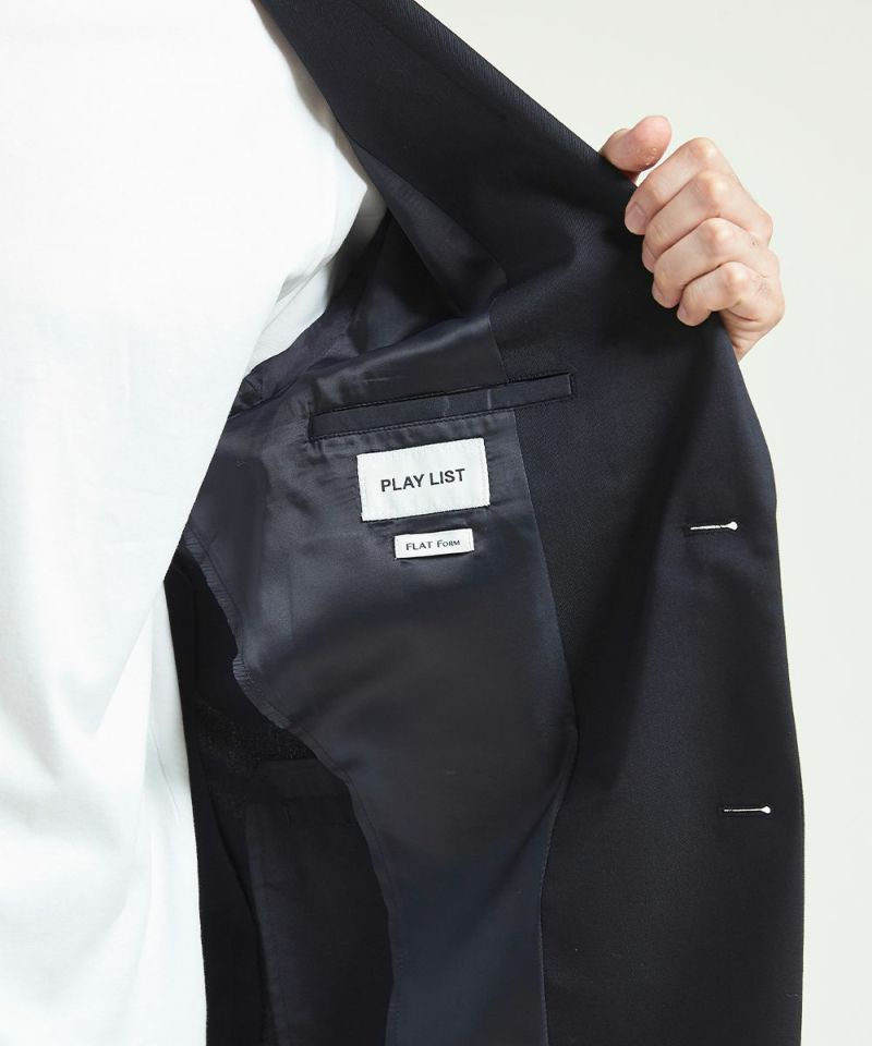 ストレッチ テーラードジャケット【FLAT】