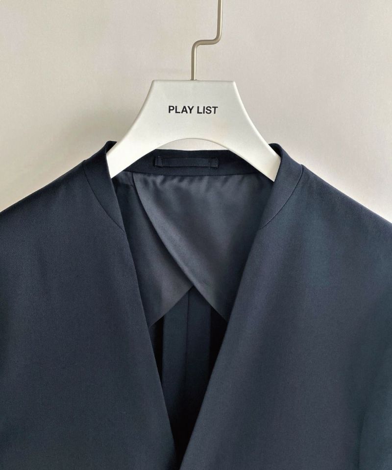 オーセンティック ノーカラー ジャケット【FLAT】