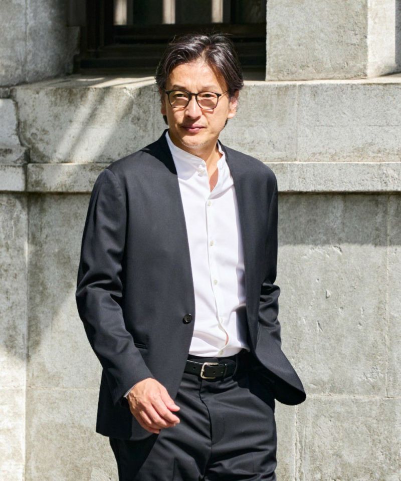 オーセンティック ノーカラー ジャケット【FLAT】