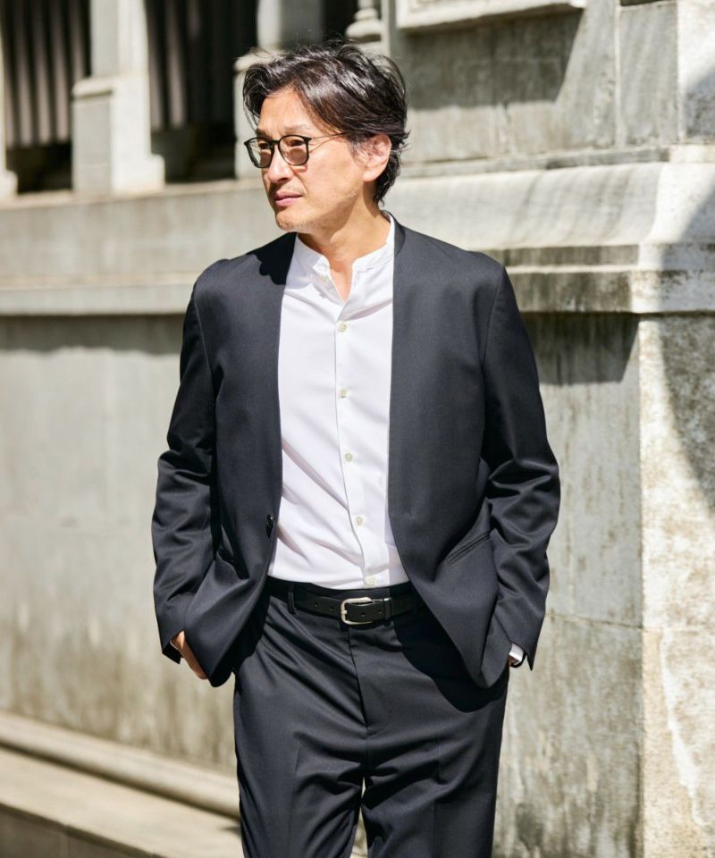 オーセンティック ノーカラー ジャケット【FLAT】