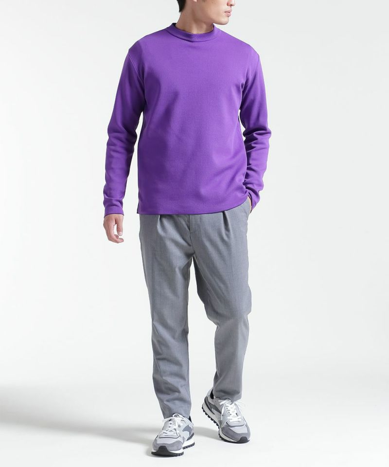 ハイブリッドウール ワンタックイージースラックス【FLAT】