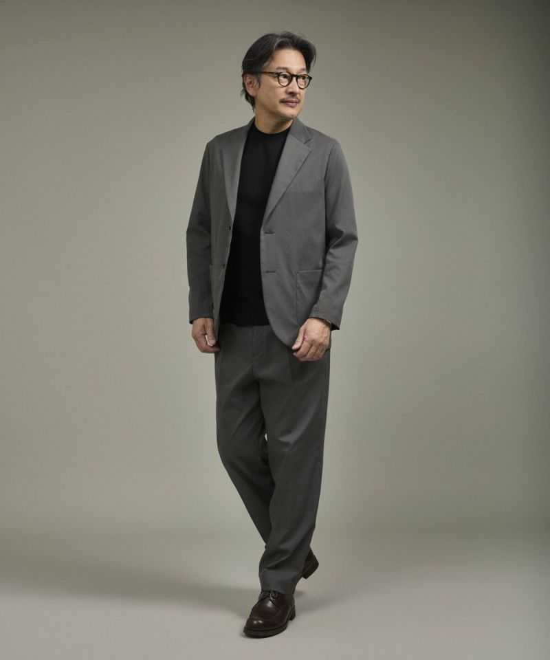 オールウェザーストレッチツイル ワイドストレートスラックス【PLAY】