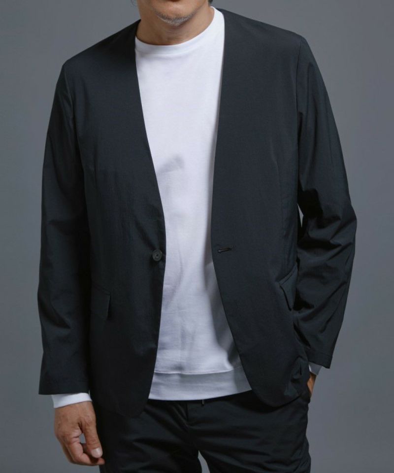 超軽量 撥水タイプライター ノーカラージャケット【FLAT】