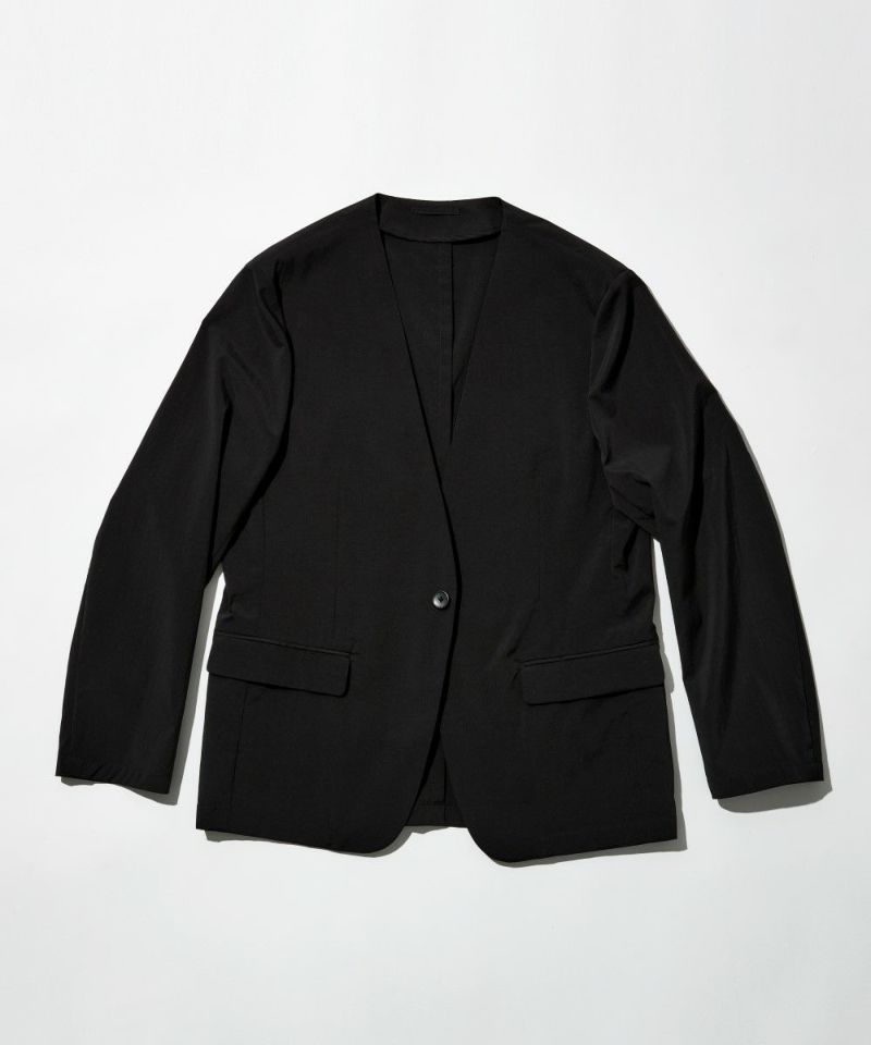 超軽量 撥水タイプライター ノーカラージャケット【FLAT】