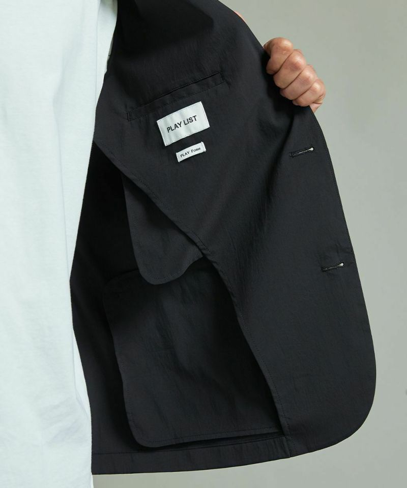 超軽量 撥水タイプライター ノーカラージャケット【PLAY】