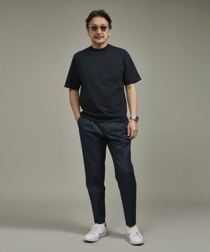 マーベラスデニム スリムテーパードスラックス【FLAT】