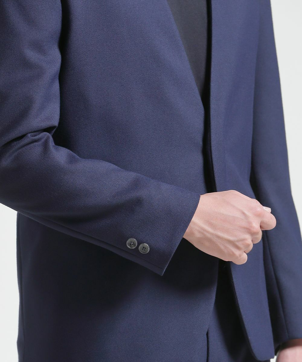 TRサージ ノーカラー テーラードジャケット【FLAT】