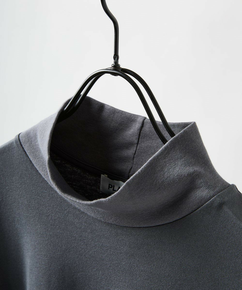 スムース天竺 ハイネック L/S Tシャツ【FLAT】