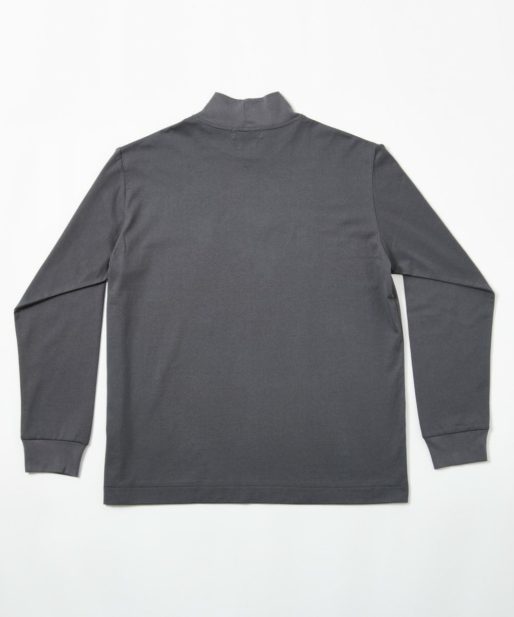 スムース天竺 ハイネック L/S Tシャツ【FLAT】