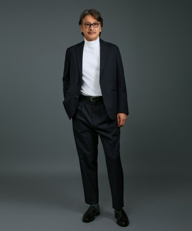 スムース天竺 ハイネック L/S Tシャツ【FLAT】