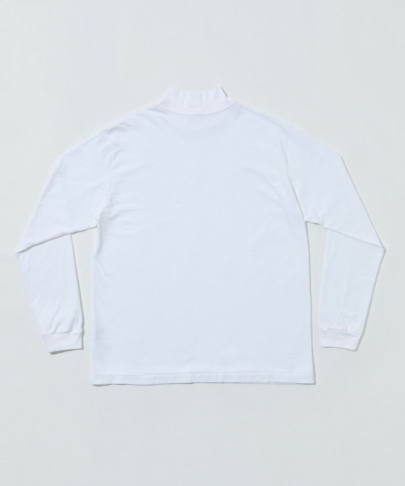 スムース天竺 ハイネック L/S Tシャツ【FLAT】