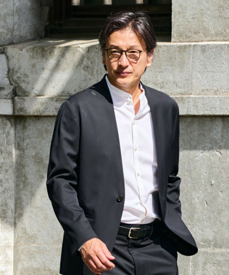 ノーカラー オックスフォードシャツ【FLAT】