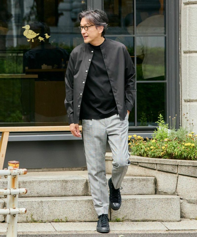 ノーカラー オックスフォードシャツ【FLAT】