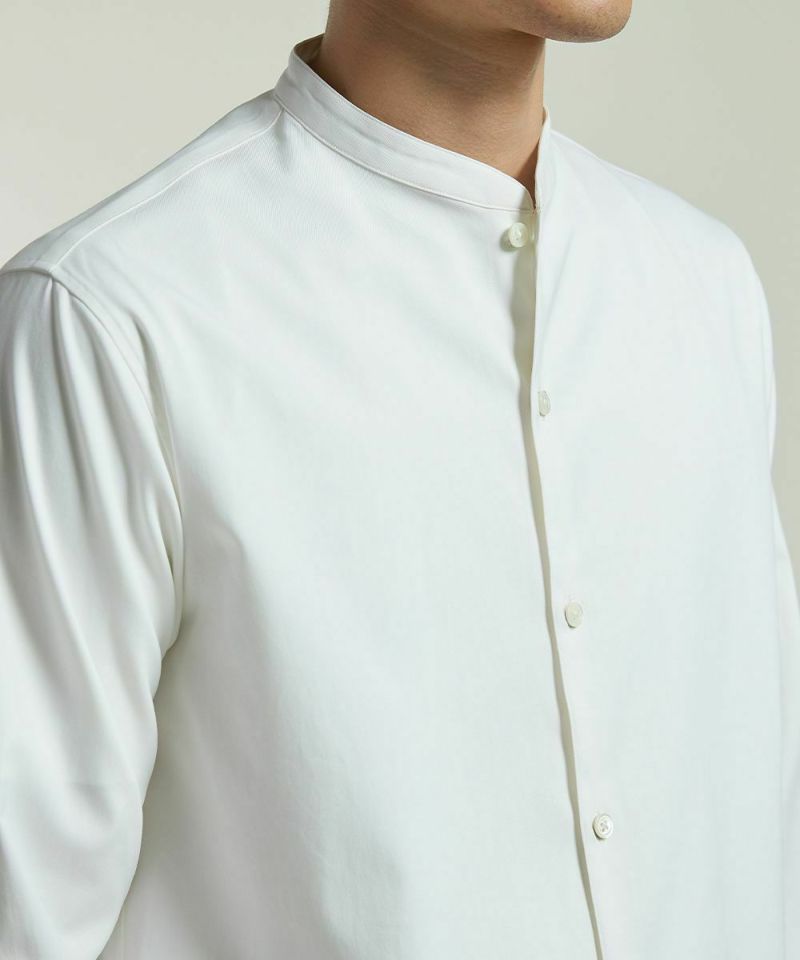 ノーカラー オックスフォードシャツ【FLAT】