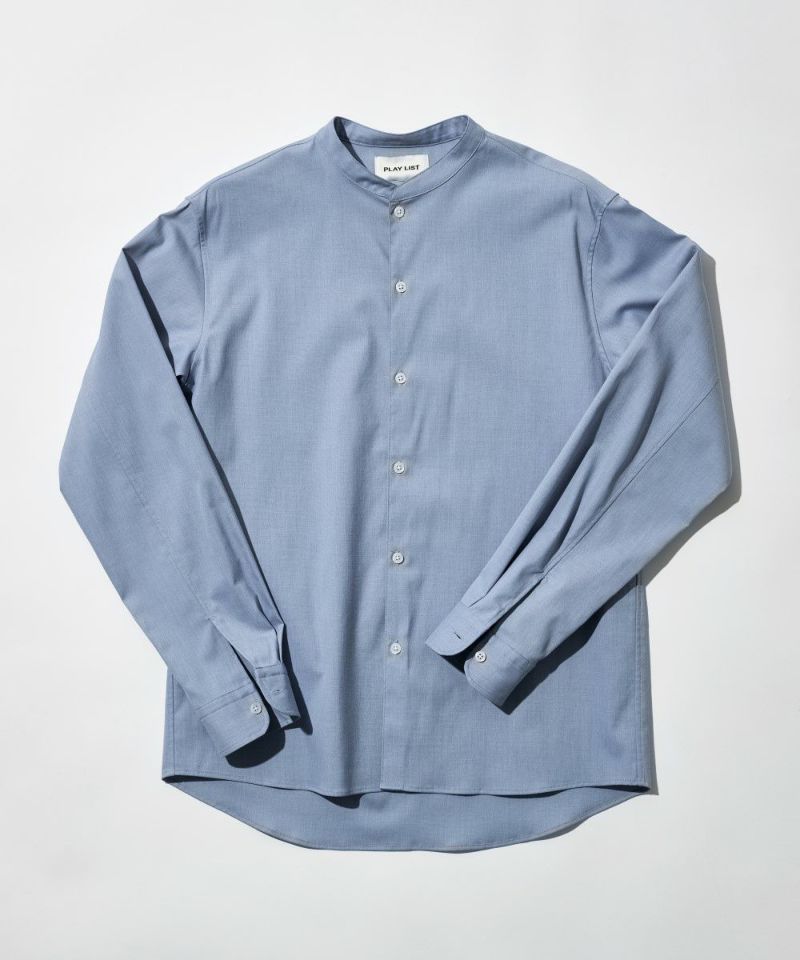 ノーカラー オックスフォードシャツ【FLAT】