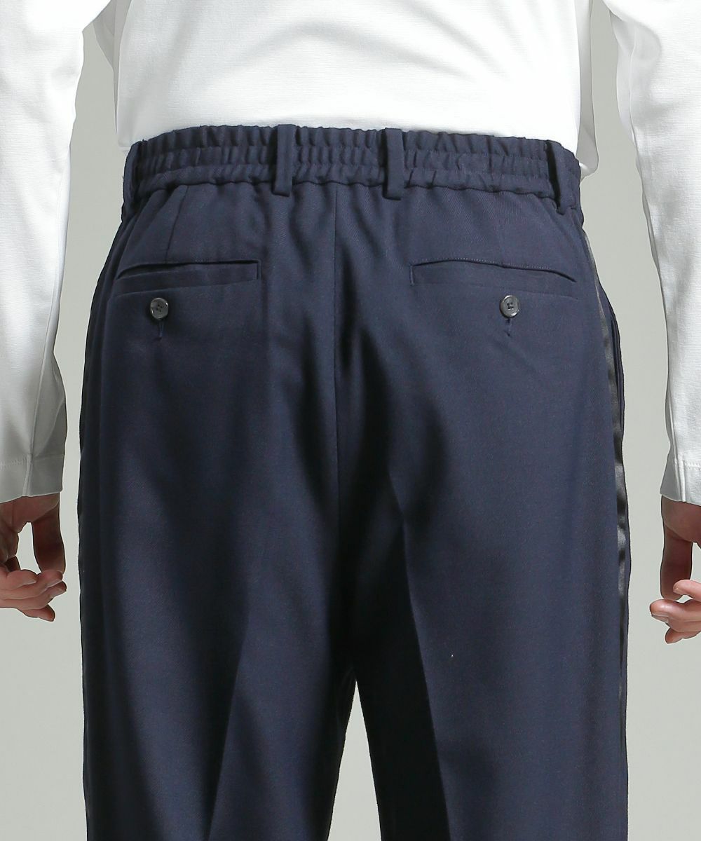 TRサージ ワンタック サイドラインスラックス【PLAY】