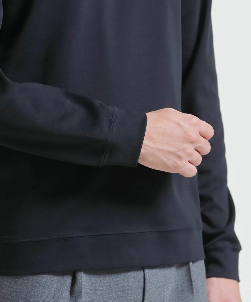 クリアコットン・リブロングスリーブTシャツ【FLAT】