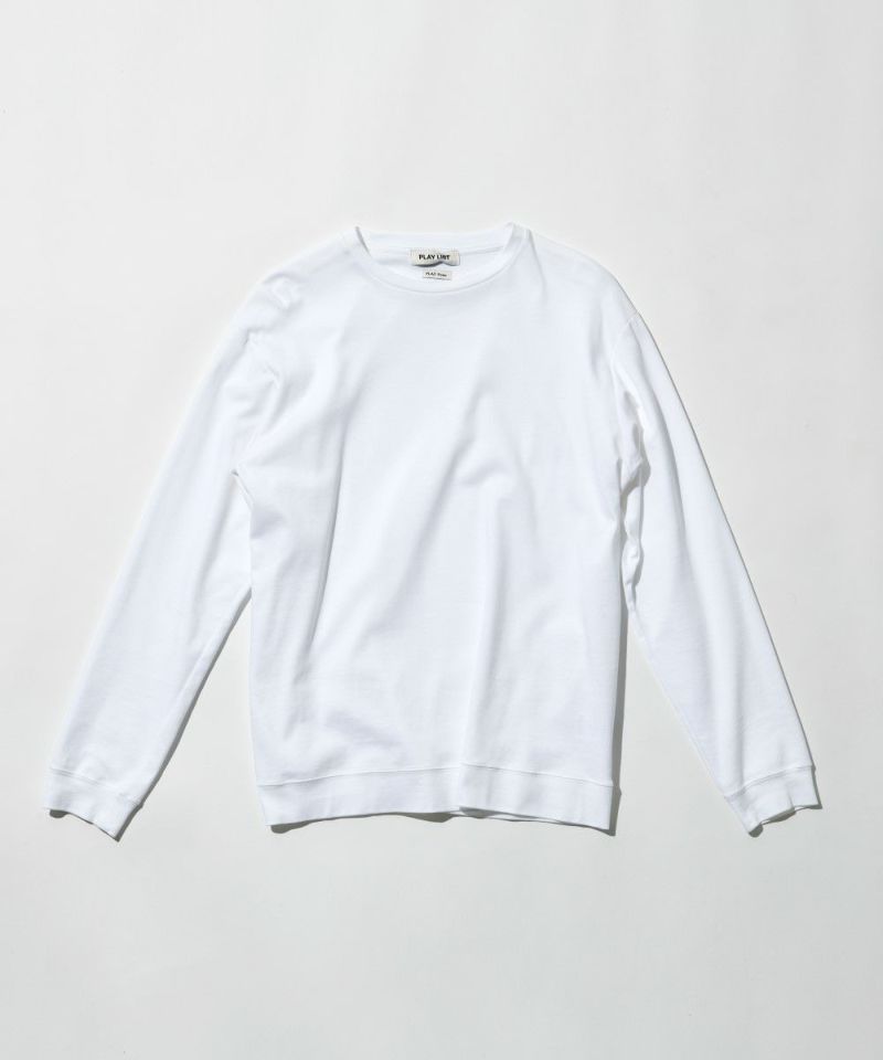 クリアコットン・リブロングスリーブTシャツ【FLAT】