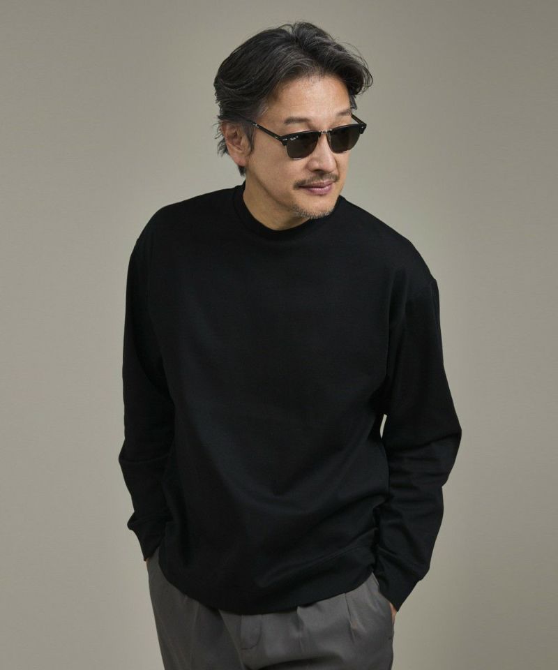 クリアコットン・リブロングスリーブTシャツ【PLAY】