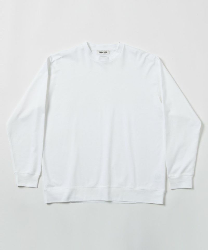 クリアコットン・リブロングスリーブTシャツ【PLAY】