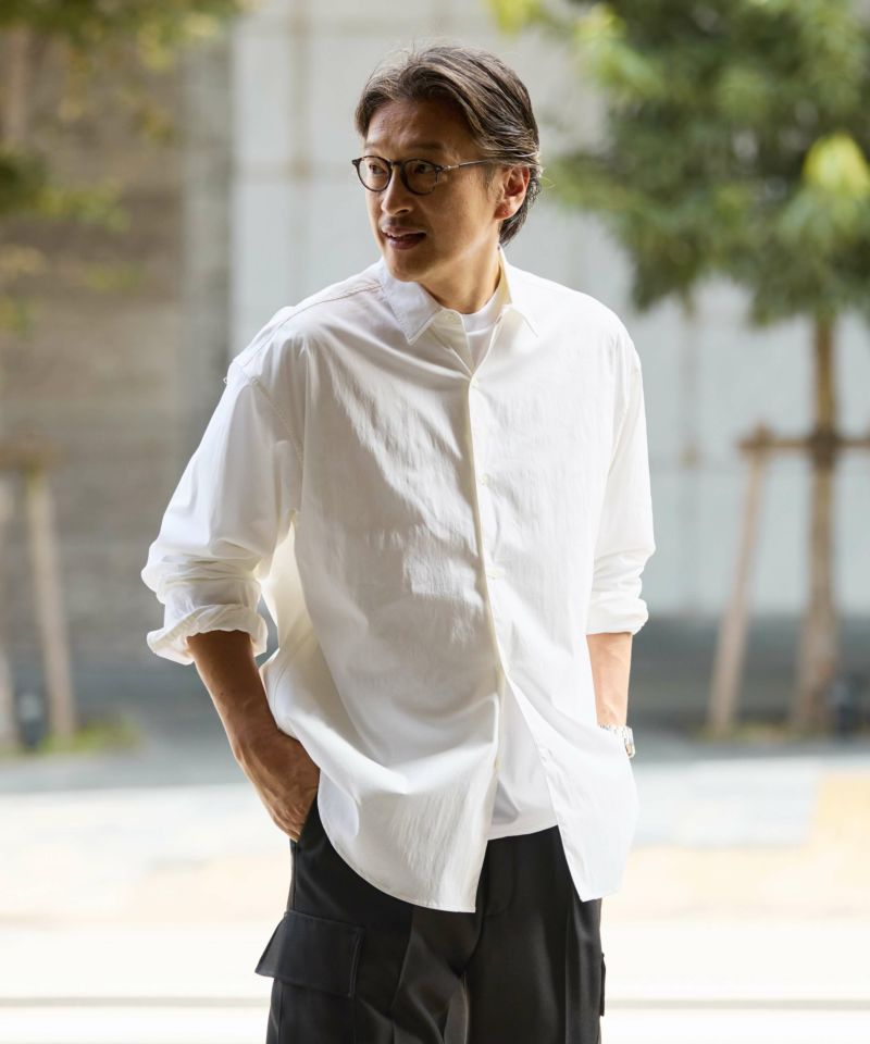 N/C レギュラーカラーシャツ【SLACK】