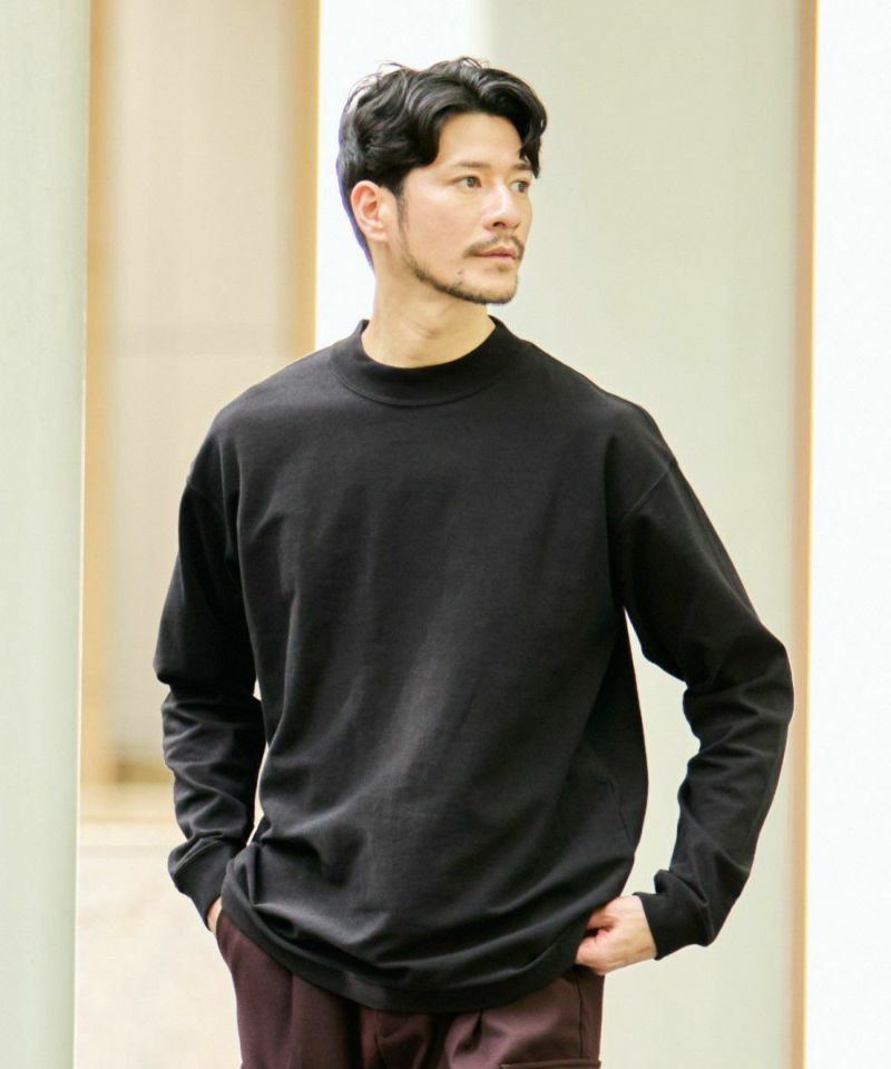 モックネックアウターTシャツ【PLAY】