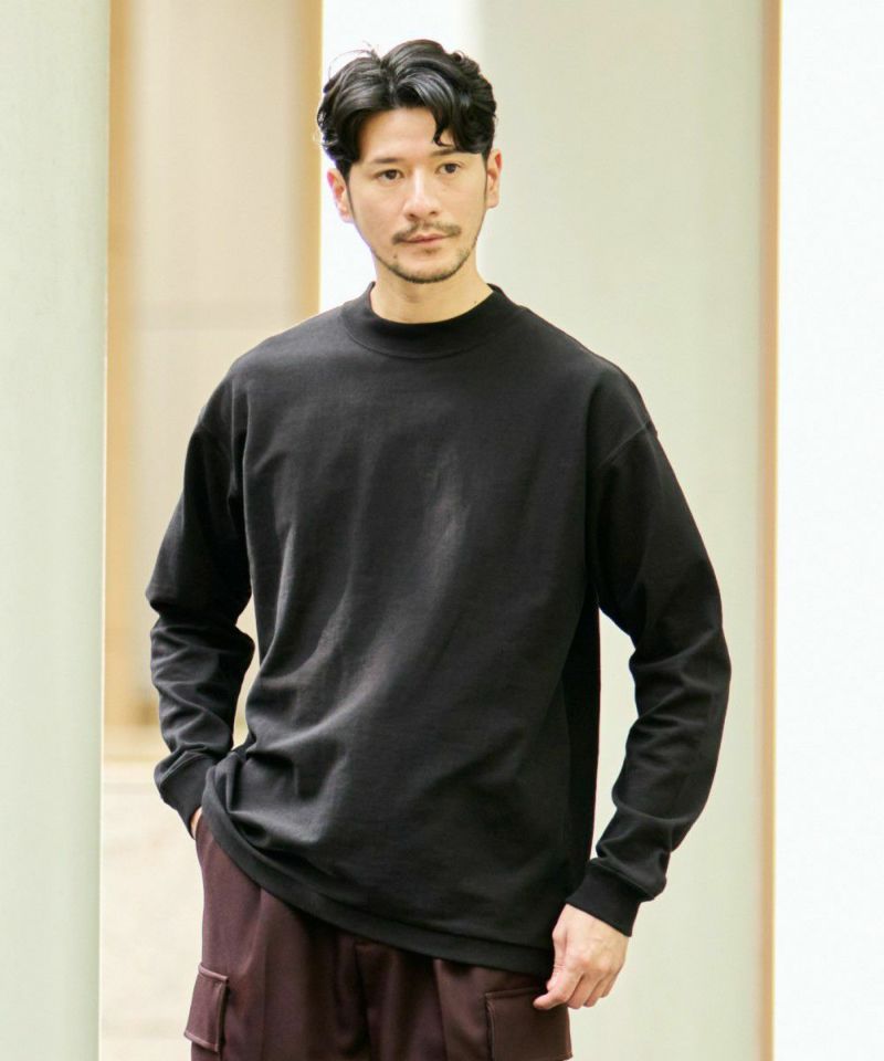 モックネックアウターTシャツ【PLAY】