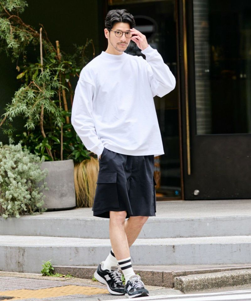 モックネックアウターTシャツ【SLACK】