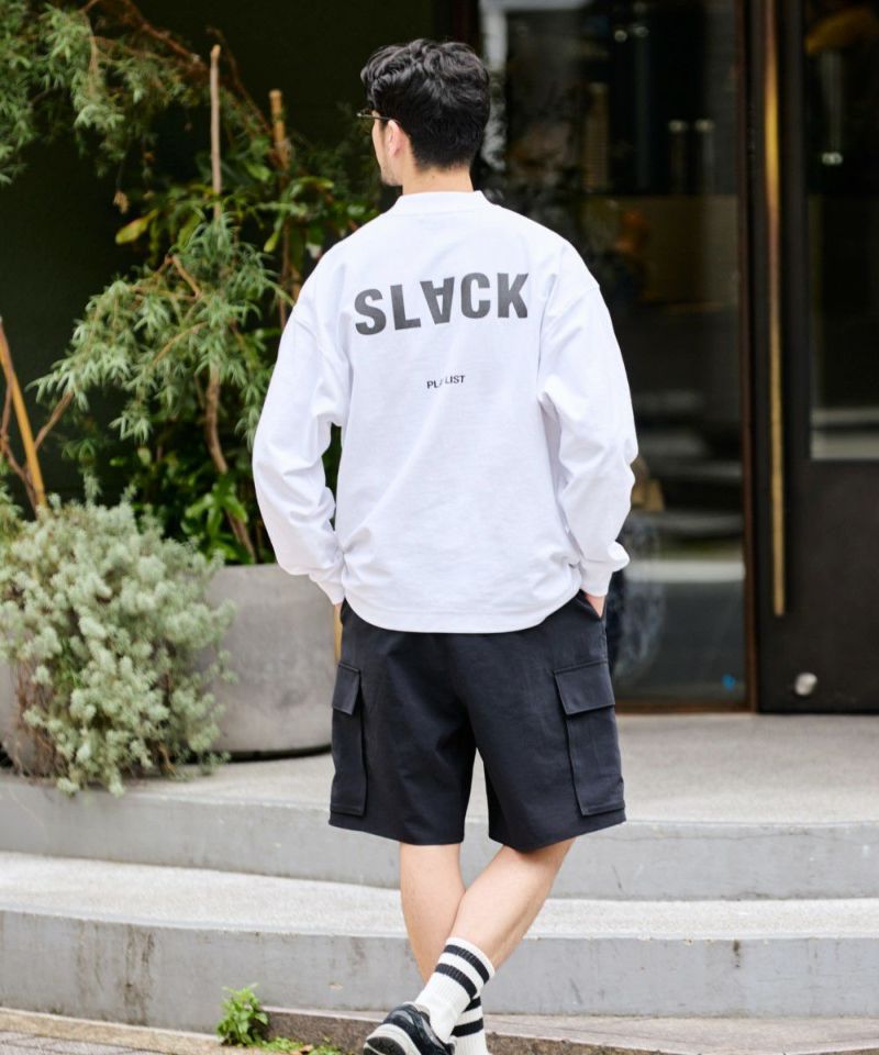 モックネックアウターTシャツ【SLACK】