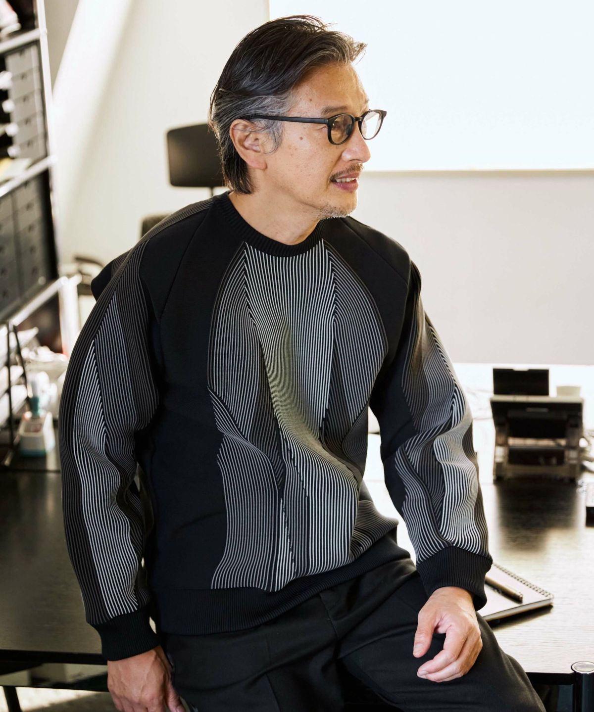 WAVELINE クルーネックセーター【PLAY】