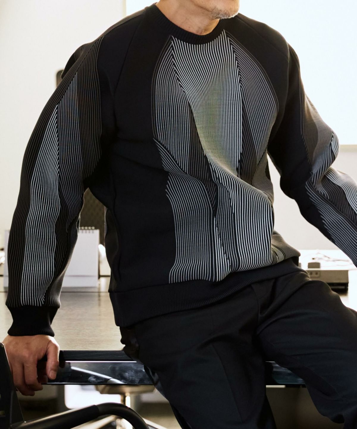 WAVELINE クルーネックセーター【PLAY】