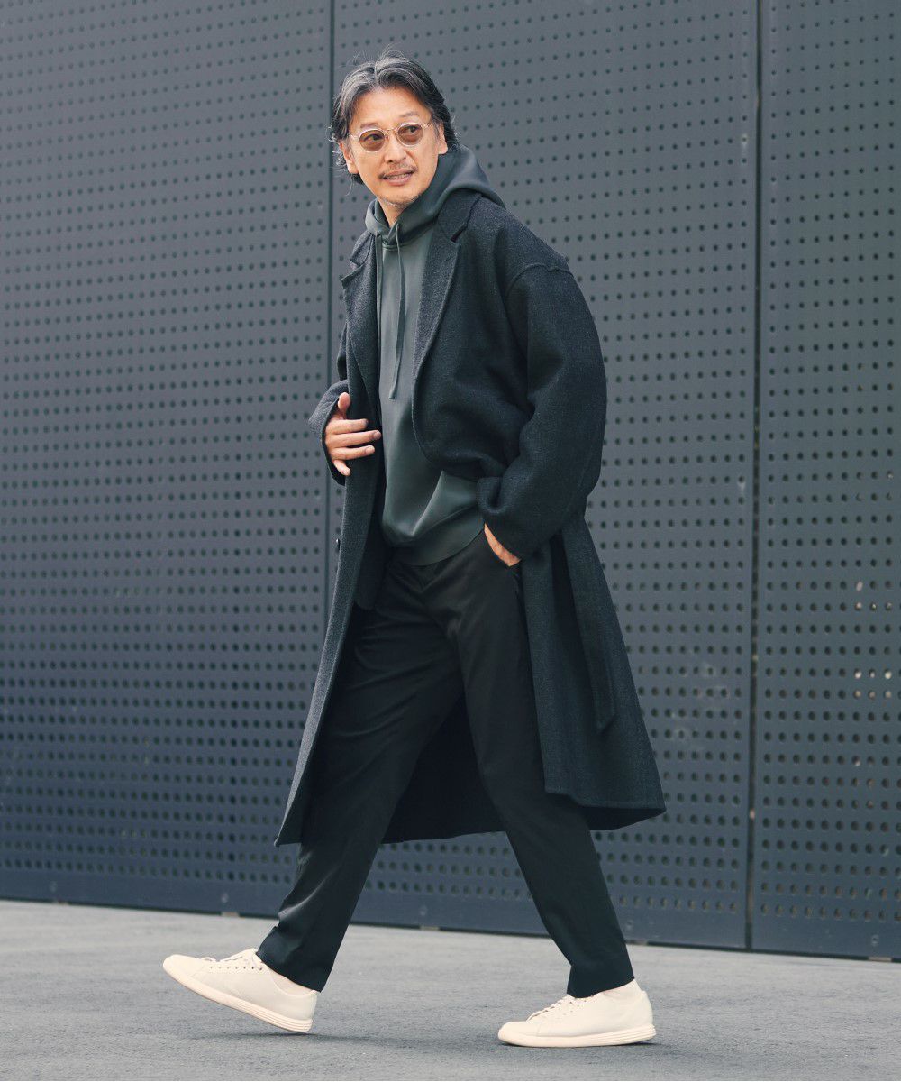 W/F PONTETORTO ベルト脱着可能 オーバーコート【SLACK】