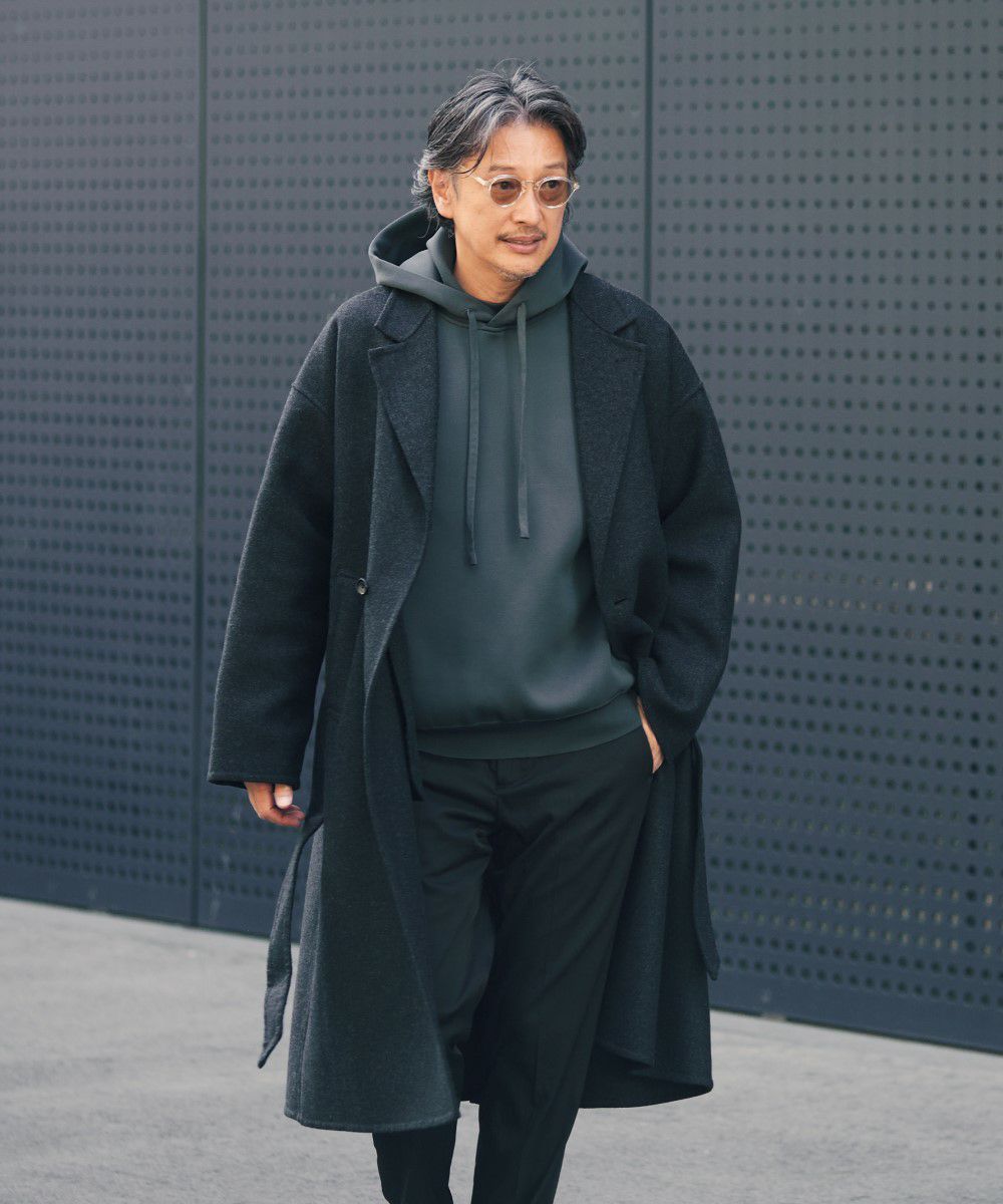 W/F PONTETORTO ベルト脱着可能 オーバーコート【SLACK】