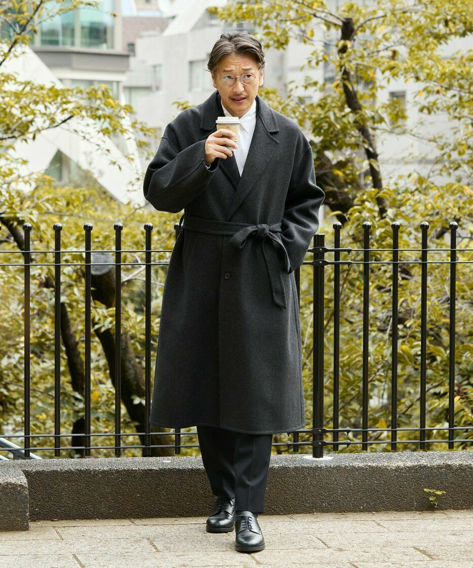 W/F PONTETORTO ベルト脱着可能 オーバーコート【SLACK】