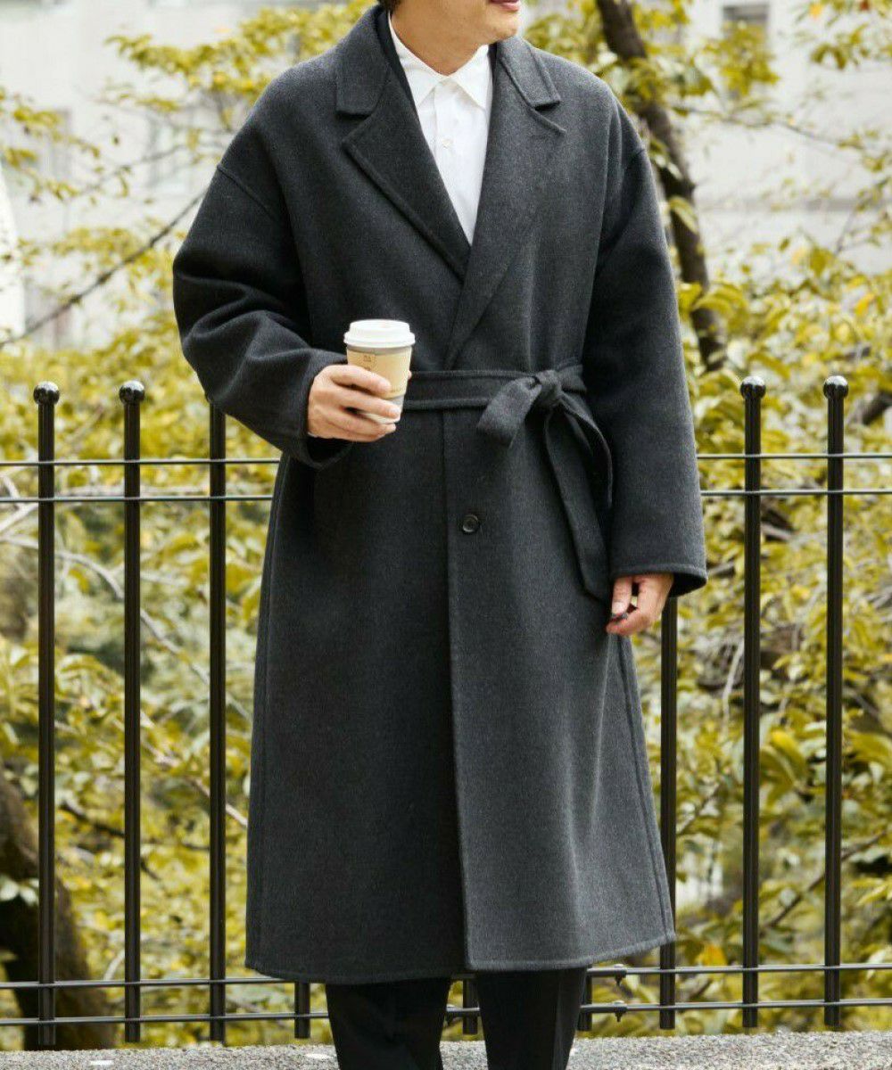 W/F PONTETORTO ベルト脱着可能 オーバーコート【SLACK】